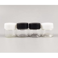 5g Small Travel glass cream jar with plastic lids 5cc mini glass cosmetic packaging Containers Mini glass jar