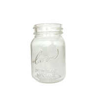 100ml embossed "love" mini square shape glass mason jar with lid glass candle jar